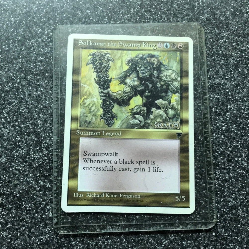 Sol’Kanar the Swamp King Magic the gathering card